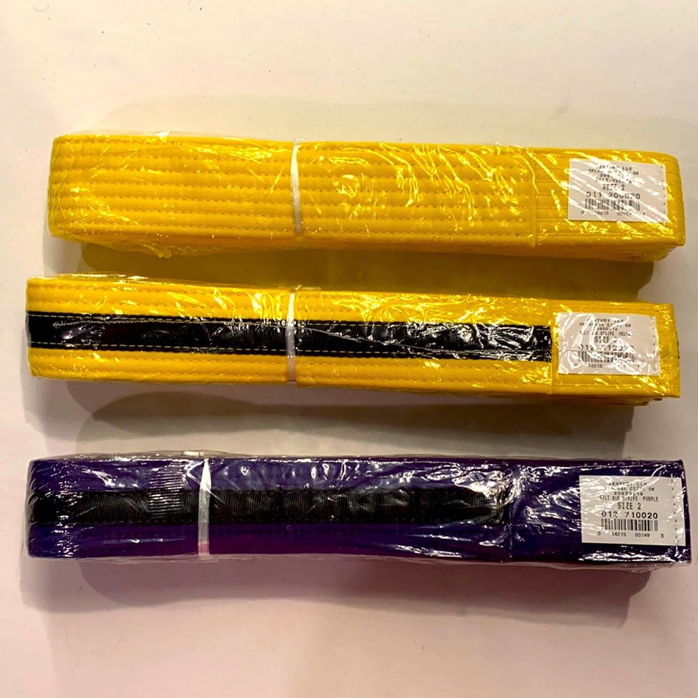 NWT 3 Adult size 2 Martial Arts Belts